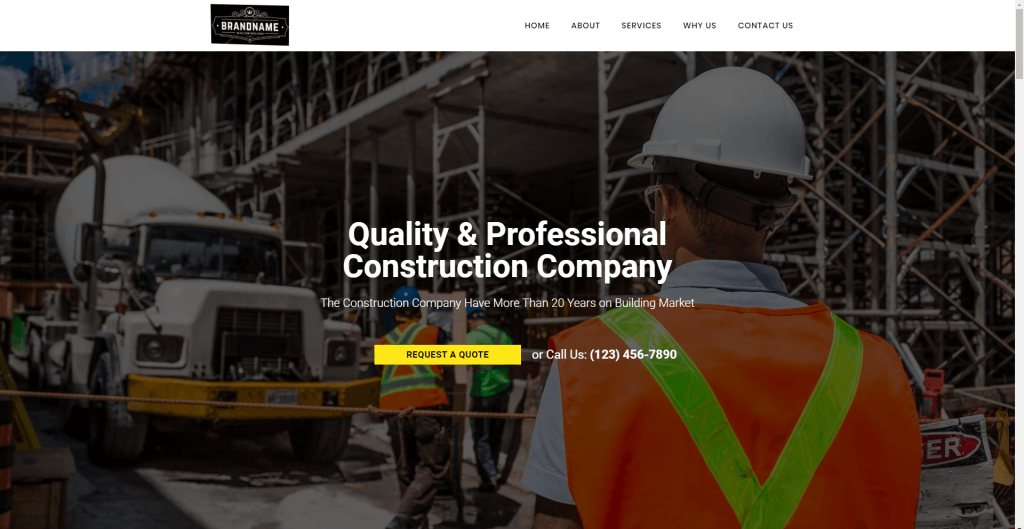 Website for Contractor